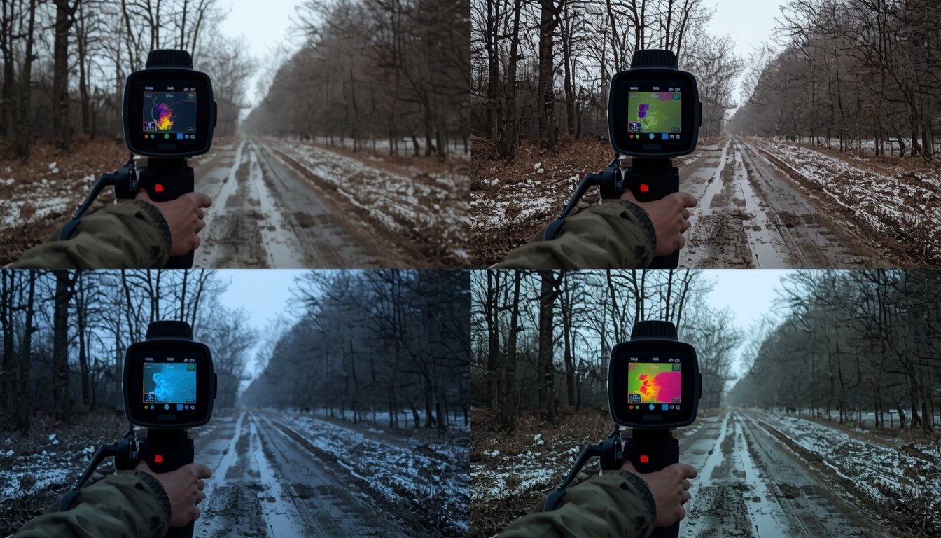 thermal comparison showing effective temperature contrast