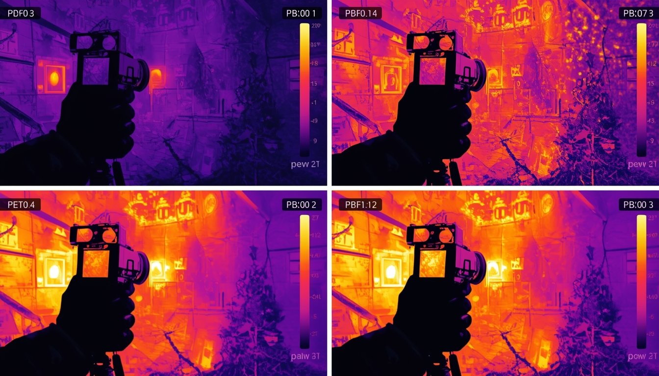 incorrect thermal reading due to reflective surface