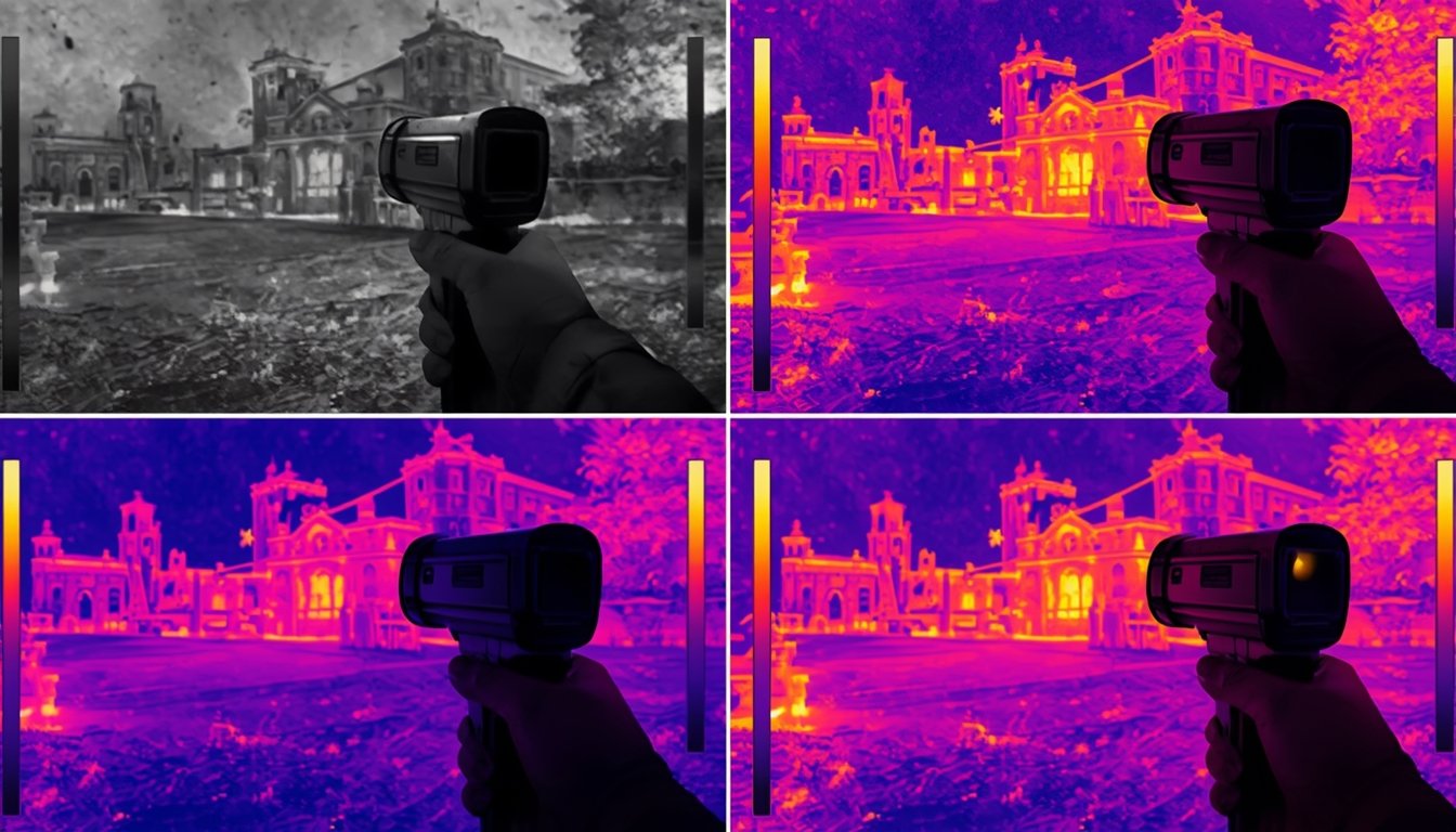 What a Thermal Camera Can and Cannot Detect 2 comparison of visible and thermal imaging results