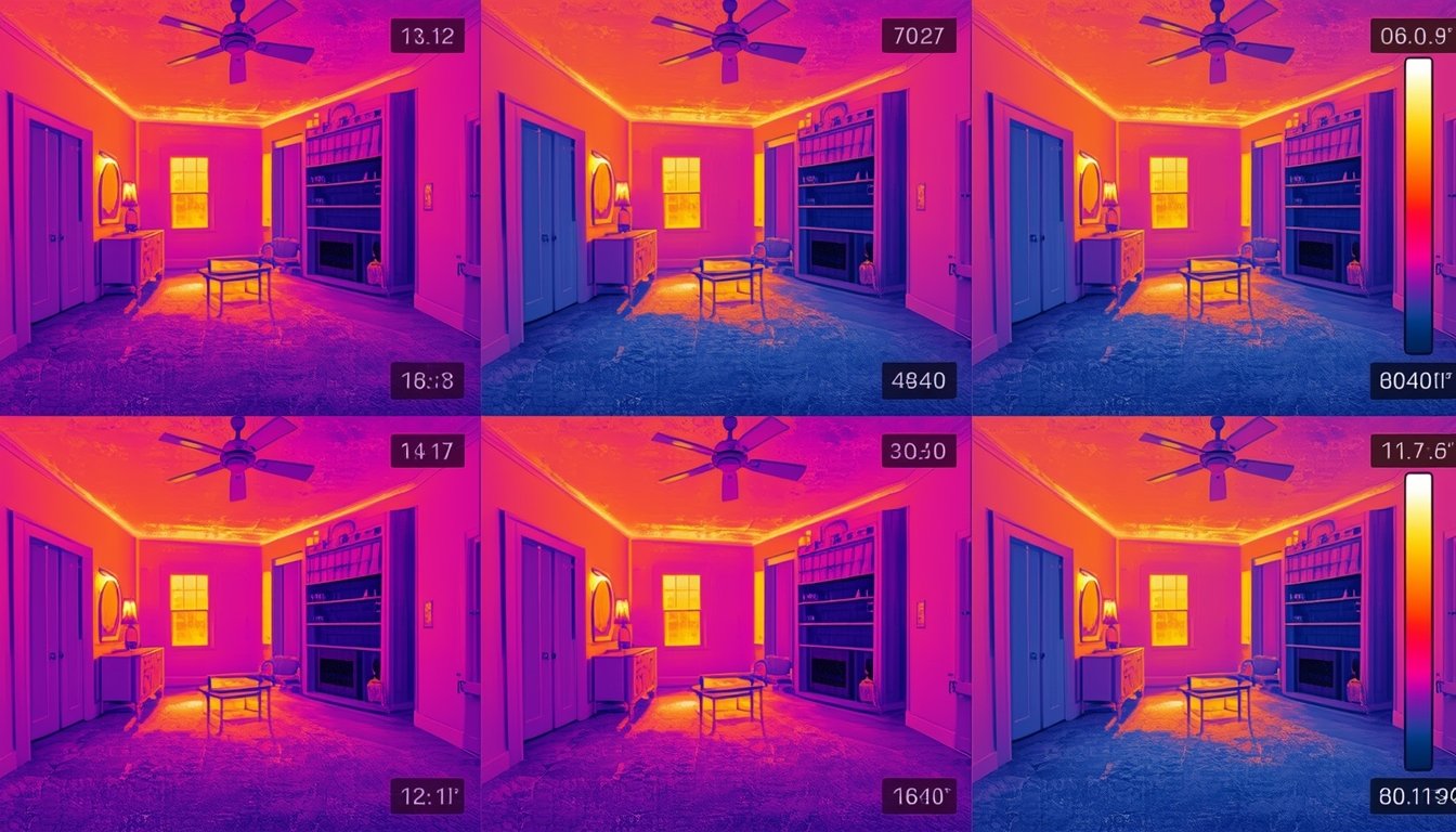 misleading thermal image caused by reflection
